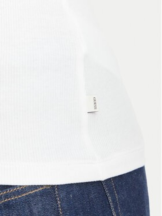 Guess Jeans Bluzka W6BP05 K5470 Biały Slim Fit