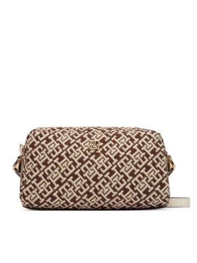 Tommy Hilfiger Torebka Th Grace Camera Bag Jacquard AW0AW18864 Brązowy