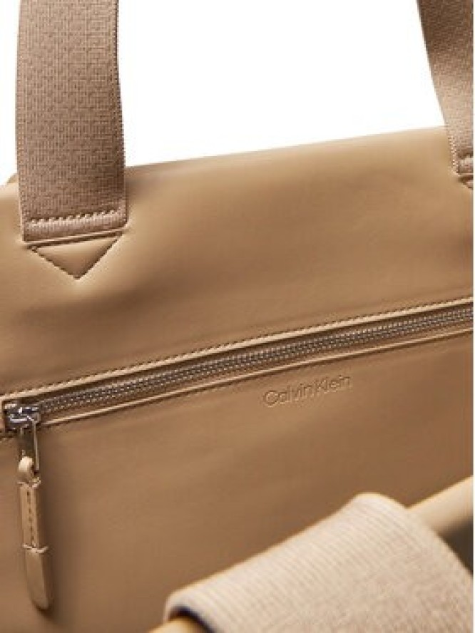 Calvin Klein Torebka Ck Raffia Large Shopper K60K613025 Beżowy