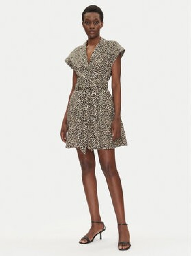 Morgan Sukienka koszulowa 251-REVAM Brązowy Regular Fit