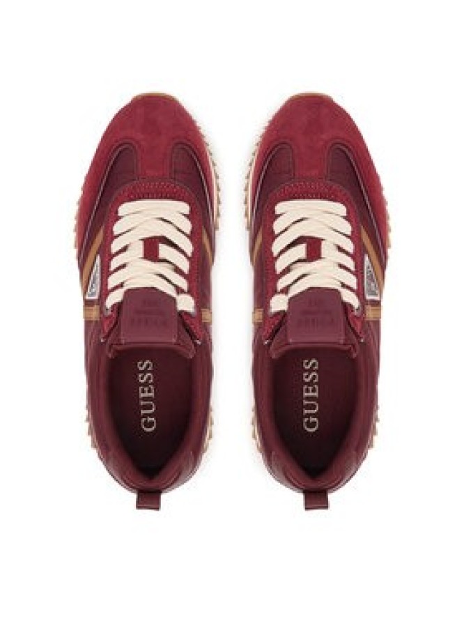 Guess Sneakersy 184488 Bordowy