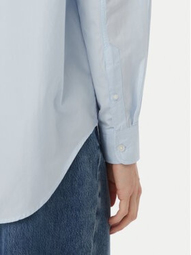 Tommy Jeans Koszula Essential DW0DW23456 Niebieski jasny Relaxed Fit