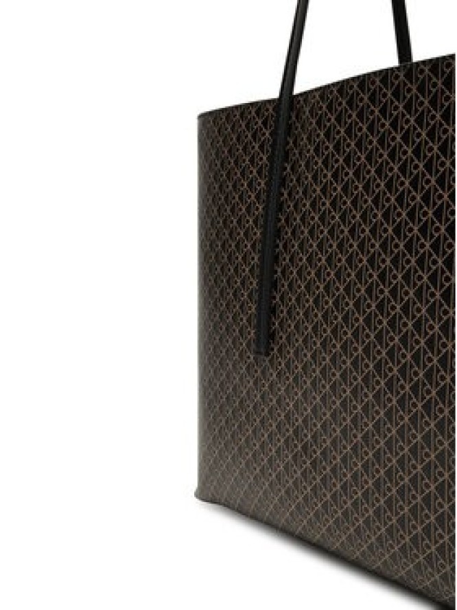 Calvin Klein Torebka Emblem Aop Tote W/ Pouch LV04F3266G Czarny