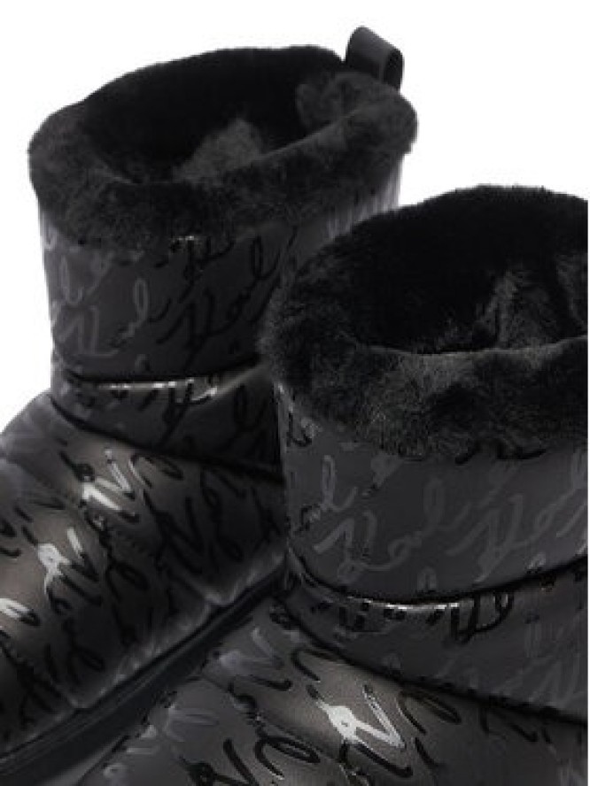 KARL LAGERFELD Śniegowce Kapri Kosi KL44558W Czarny