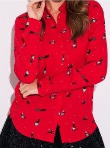 Koszula z motywem świątecznym - wielobarwny