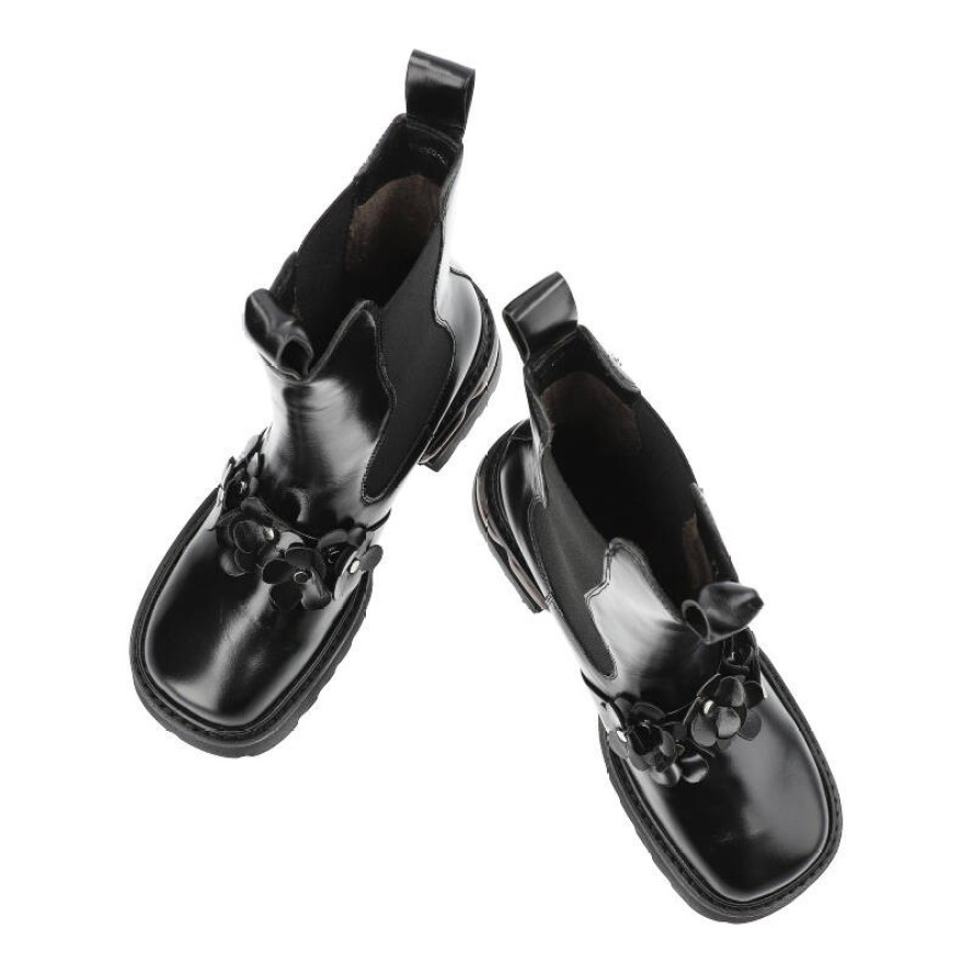 Czarne Botki Tuffoni Wygodne Obuwie Damskie