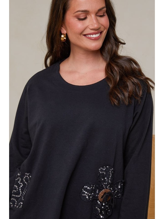 Curvy Lady Tunika w kolorze granatowym rozmiar: 48/50