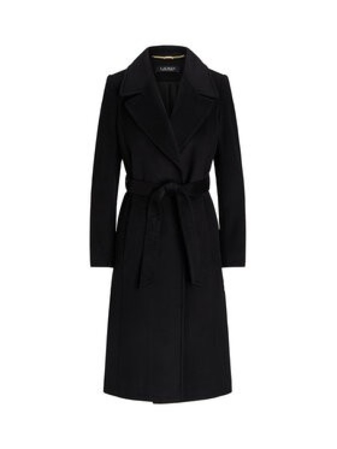 LAUREN RALPH LAUREN Płaszcz wełniany 297962169001 Czarny Regular Fit