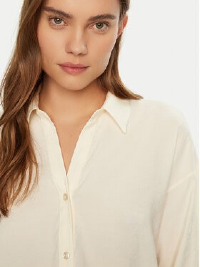 Vero Moda Koszula Queeny 10289349 Écru Regular Fit