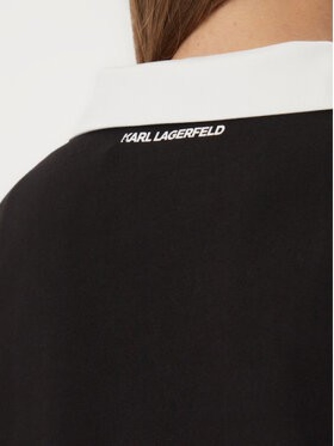 KARL LAGERFELD Sukienka codzienna B4W13055 Czarny Regular Fit