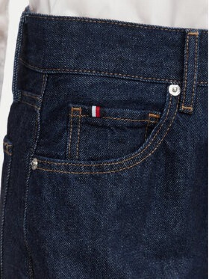 Tommy Hilfiger Jeansy Indie WW0WW48567 Granatowy Wide Leg