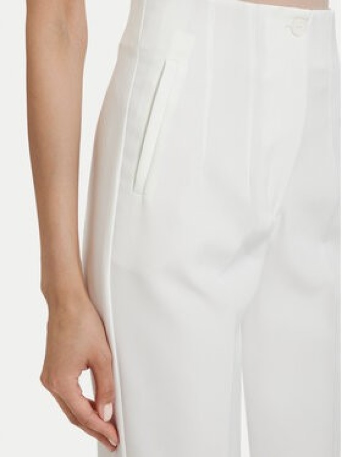 ACCESS FASHION Spodnie materiałowe 63-5132-135 Biały Regular Fit