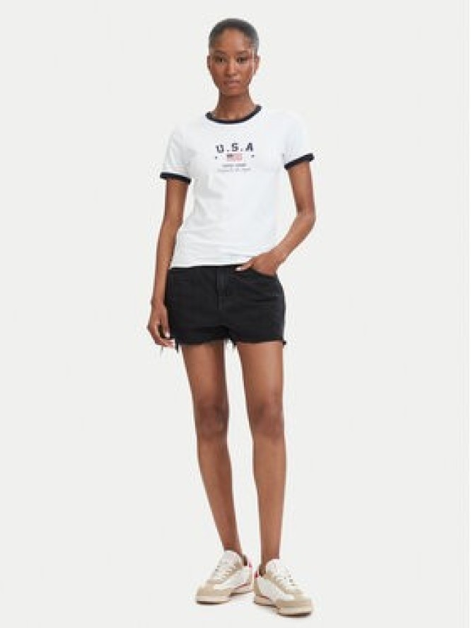 Guess Jeans T-Shirt W6YI16 K3995 Biały Slim Fit