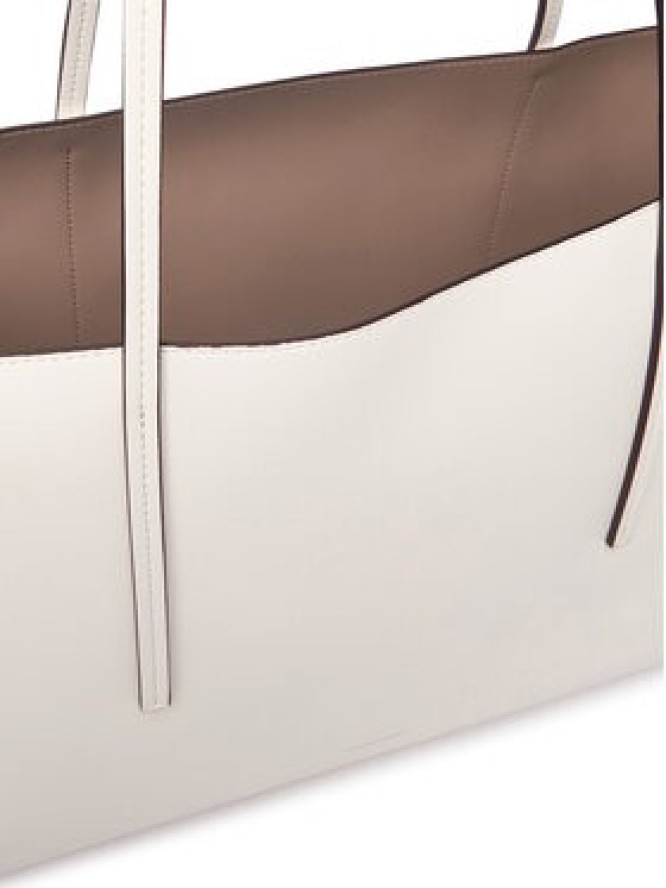 Calvin Klein Torebka Foil Logo Tote W/Pouch LV04F3274G Biały