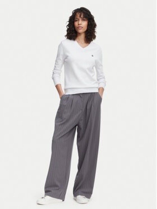 Beverly Hills Polo Club Sweter P-SS26W-M536563 Biały Regular Fit
