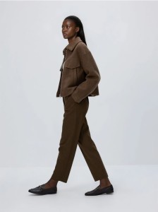 Spodnie cygaretki - oliwkowy