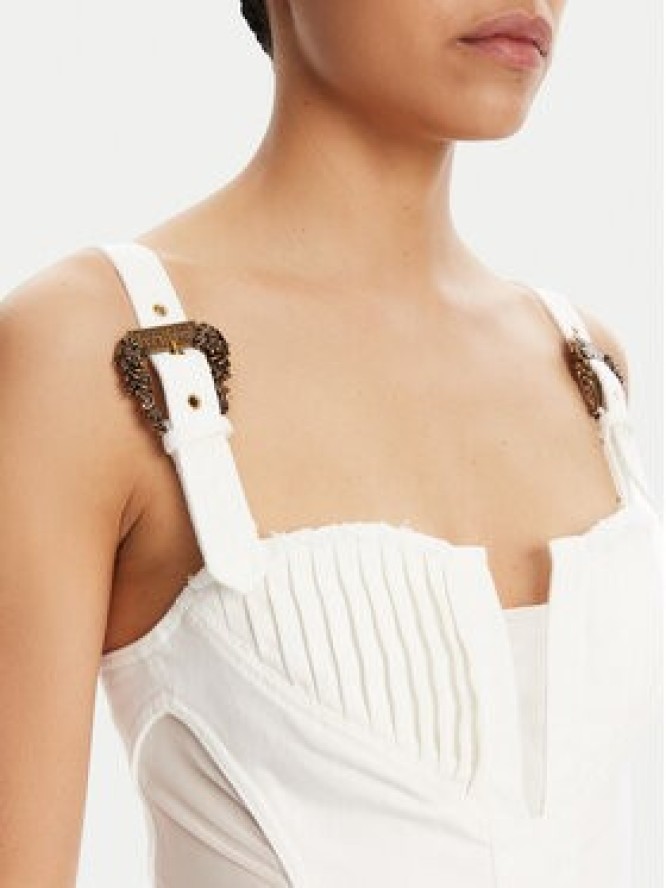 Versace Jeans Couture Sukienka koktajlowa 78HAO951 Biały Slim Fit