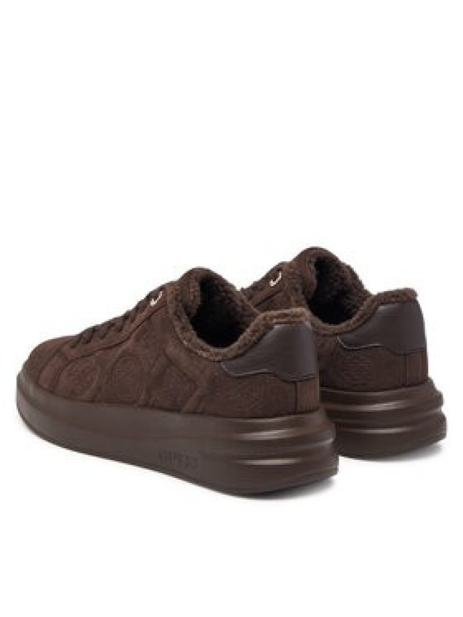 Guess Sneakersy FLFEST ESU12 Brązowy ciemny