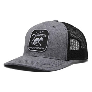 Czapka Trucker - 6 paneli / Dorośli / Jeden rozmiar (Szary/Czarny)