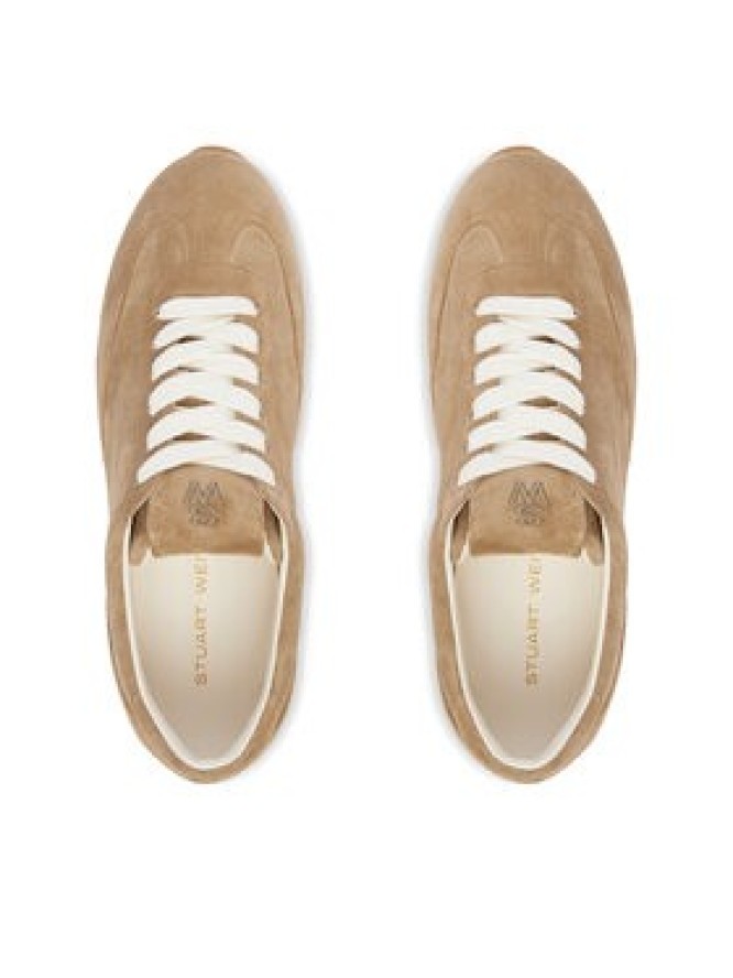 Stuart Weitzman Sneakersy Colton Sleek SN228 Beżowy