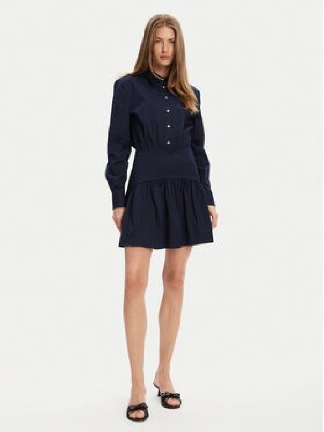 STAUD Sukienka koszulowa Rocco R25S2112PO Granatowy Regular Fit