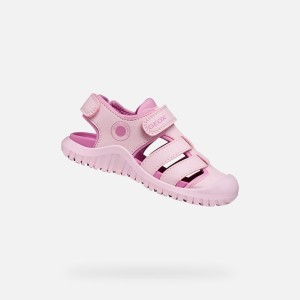 Sandały GEOX J S FUSBETTO PRO Rose