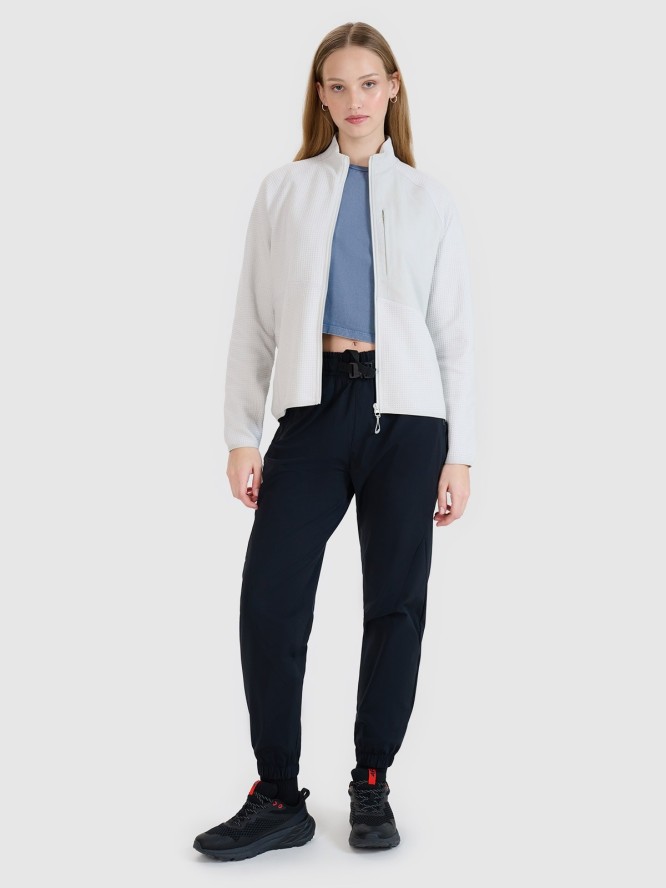 4F Bluza dresowa rozpinana bez kaptura damska - szara S