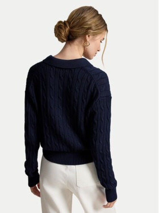 Polo Ralph Lauren Kardigan 211B30509002 Granatowy Straight Fit