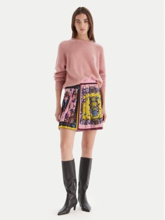 Versace Jeans Couture Spódnica plisowana 79HAE8P0 NS726 Kolorowy Regular Fit