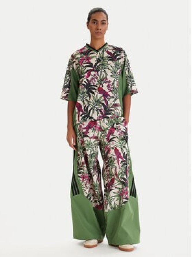 adidas Spodnie dresowe Farm Rio Premium KD4642 Zielony Loose Fit