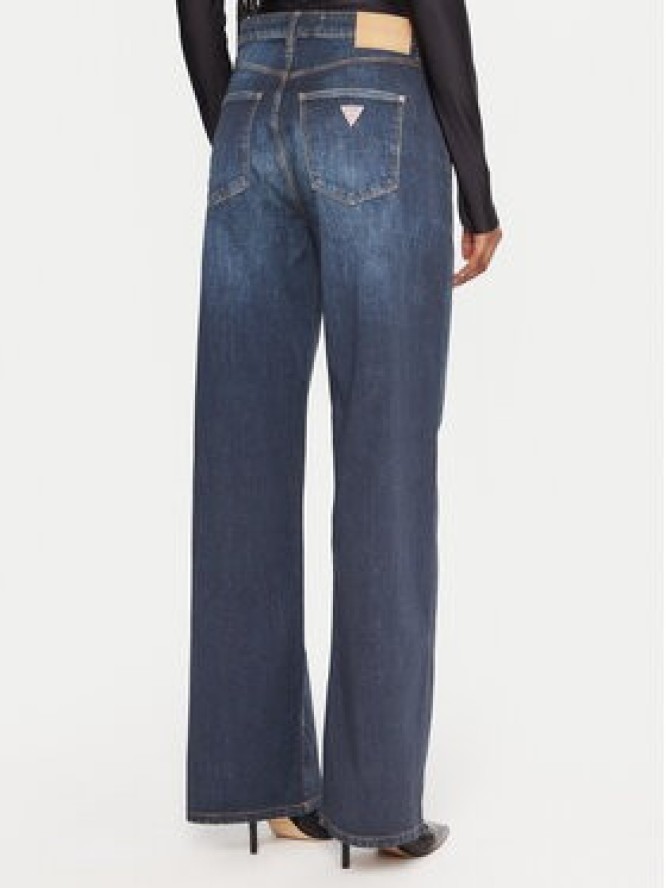 Guess Jeansy W5YA1A D0213 Granatowy Wide Leg