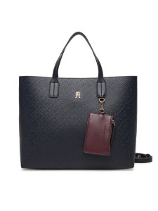 Tommy Hilfiger Torebka Th Icon Satchel Mono AW0AW18123 Granatowy