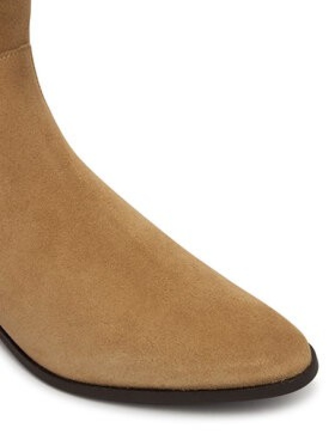 Tommy Hilfiger Botki Suede Ankle Boot W Zip FW0FW09922 Beżowy