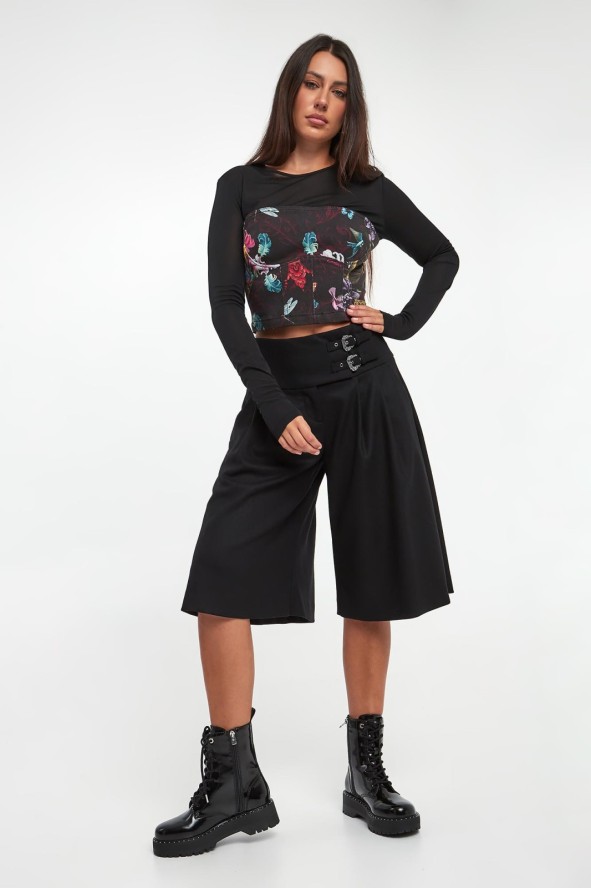 Bluzka damska z siatką VERSACE JEANS COUTURE