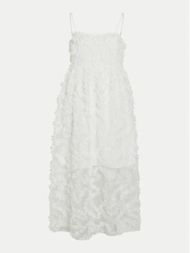 Vila Sukienka koktajlowa Leonora 14104320 Biały Loose Fit