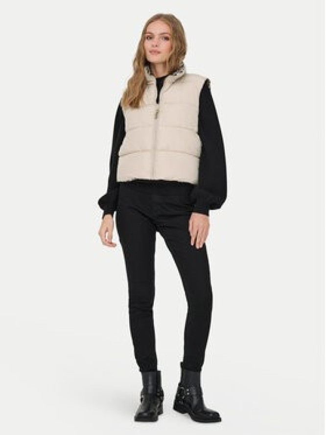 ONLY Bezrękawnik Tammy 15357509 Beżowy Regular Fit