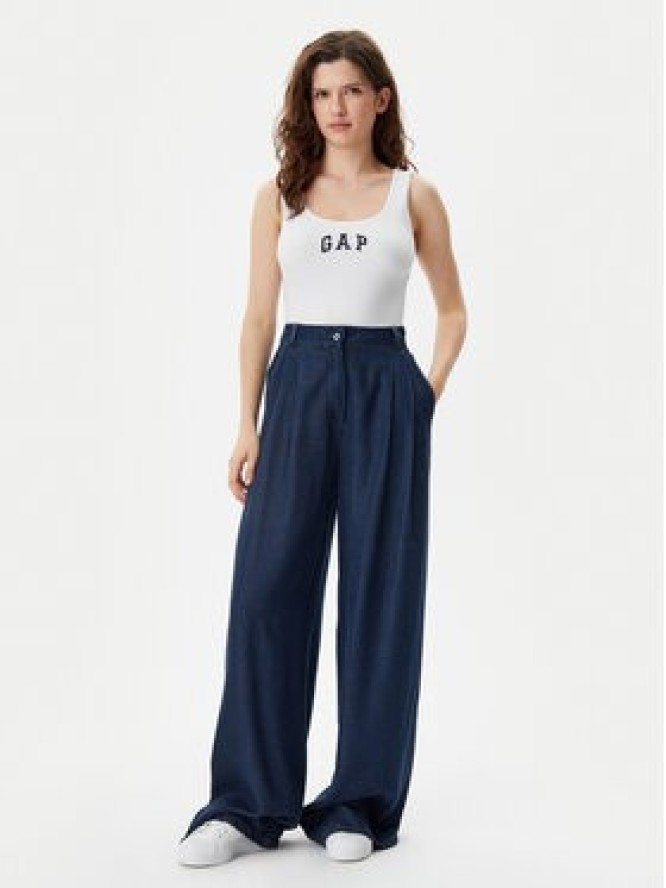 Gap Top 585421-01 Biały Slim Fit
