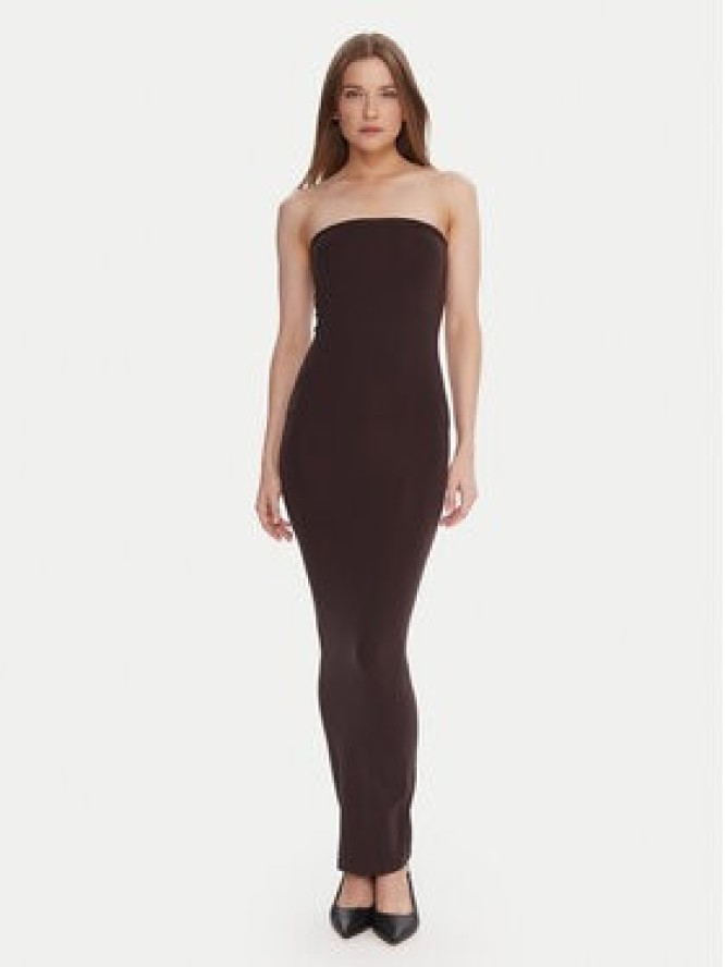 Wolford Sukienka wieczorowa 50795 Brązowy Slim Fit