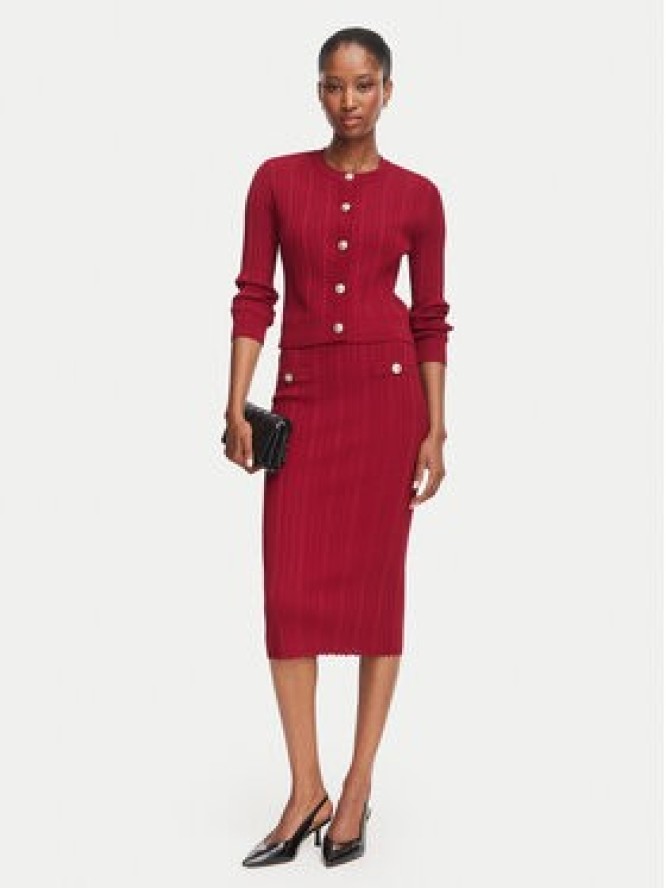 Guess Kardigan W6YR26 Z0973 Bordowy Regular Fit