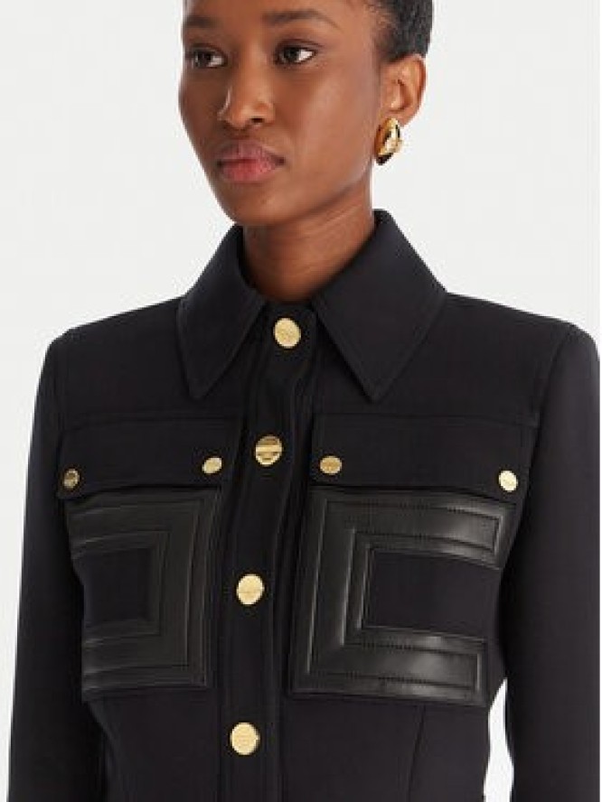 Elisabetta Franchi Marynarka GI-159-57E2-V750 Czarny Regular Fit