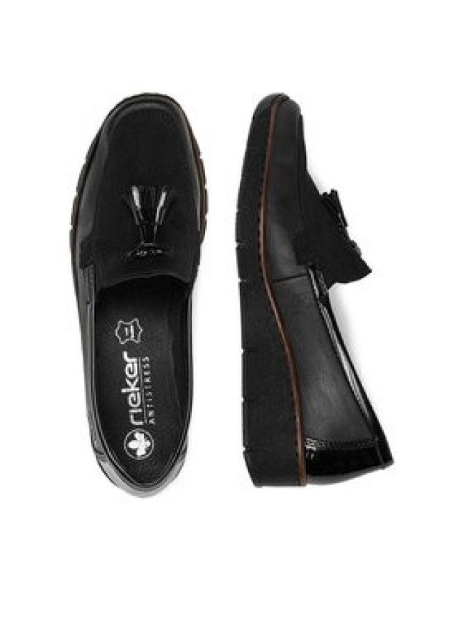 Rieker Półbuty 53771-00 Czarny