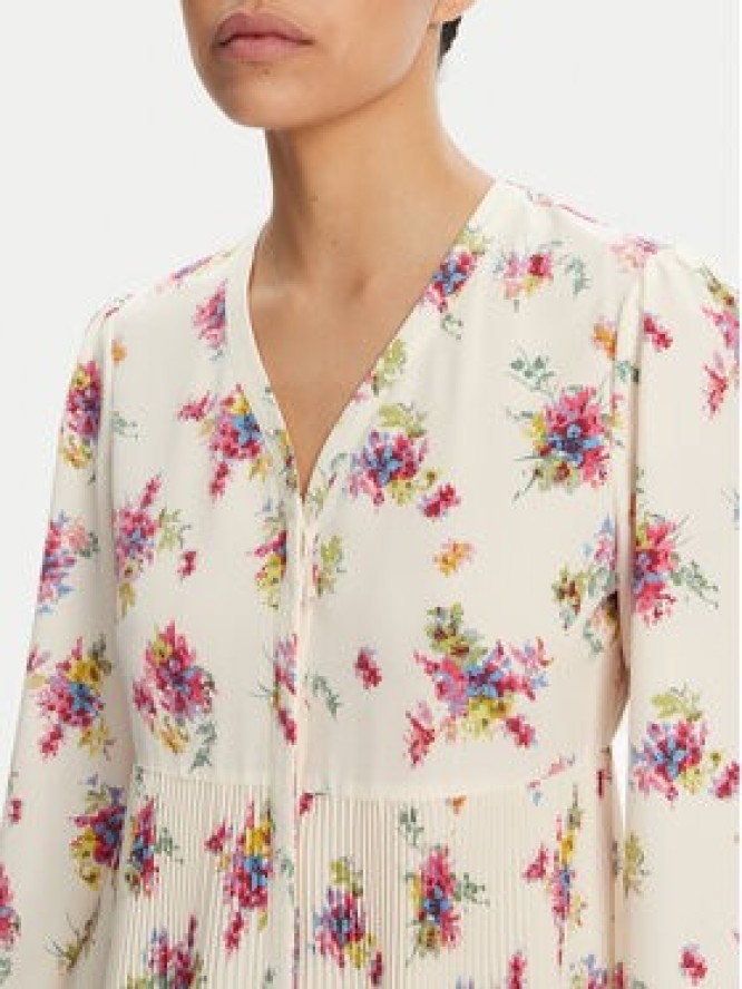 Liu Jo Sukienka codzienna WA5168 T3786 Écru Relaxed Fit