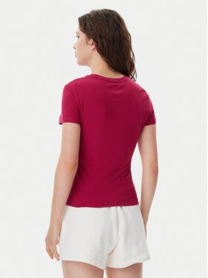 Tommy Jeans T-Shirt Essential DW0DW19447 Różowy Slim Fit