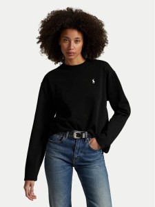 Polo Ralph Lauren Bluzka 211967105002 Czarny Straight Fit