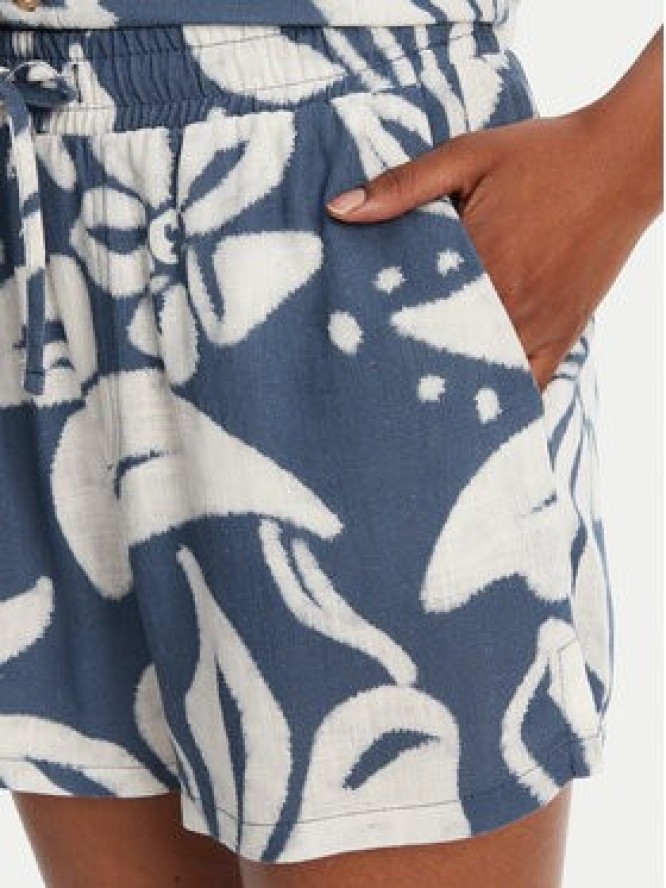 Banana Moon Szorty materiałowe William Floreal MHX74 Niebieski Loose Fit