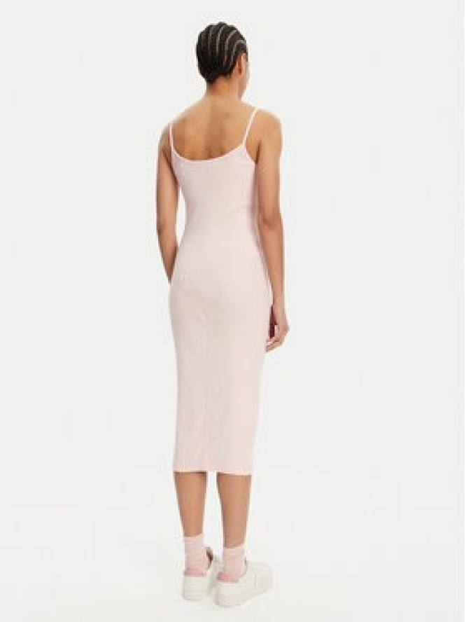 Tommy Jeans Sukienka letnia Script DW0DW20330 Różowy Slim Fit