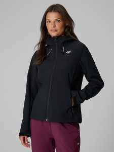 4F Kurtka softshell wiatroodporna membrana 8000 damska - czarny XL