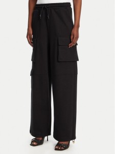 Patrizia Pepe Spodnie dresowe 8P0617/J219-K103 Czarny Relaxed Fit