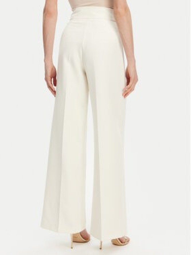 Maryley Spodnie materiałowe 25EB680/M25/43VA Écru Regular Fit