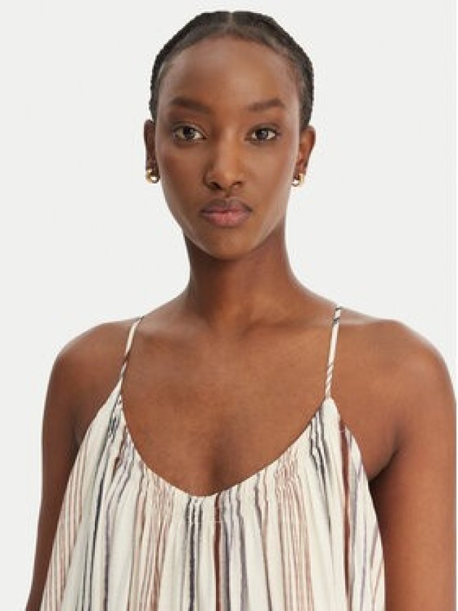 Eleh Sukienka letnia SS260133 Écru Relaxed Fit